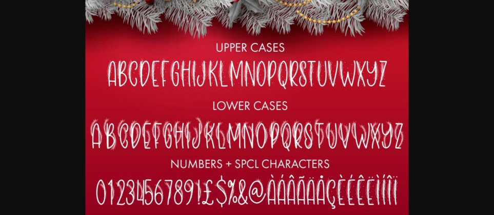 Christmas Tinsel Font Poster 4