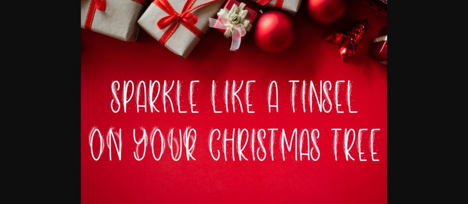 Christmas Tinsel Font Poster 7