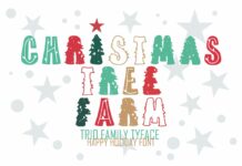 Christmas Tree Farm Trio Font Poster 1