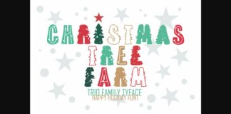 Christmas Tree Farm Trio Font Poster 1