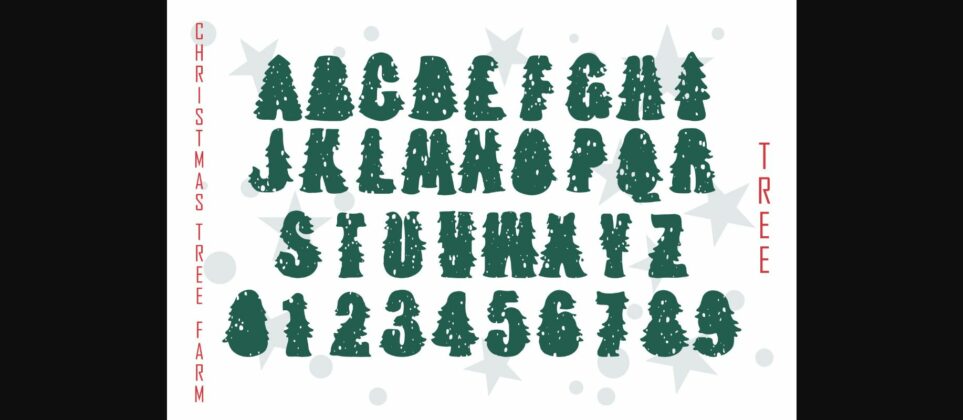 Christmas Tree Farm Trio Font Poster 4