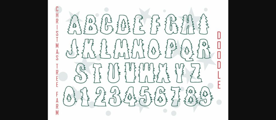 Christmas Tree Farm Trio Font Poster 6