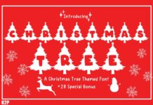 Christmas Tree Font Poster 1