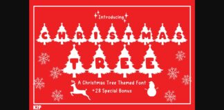 Christmas Tree Font Poster 1