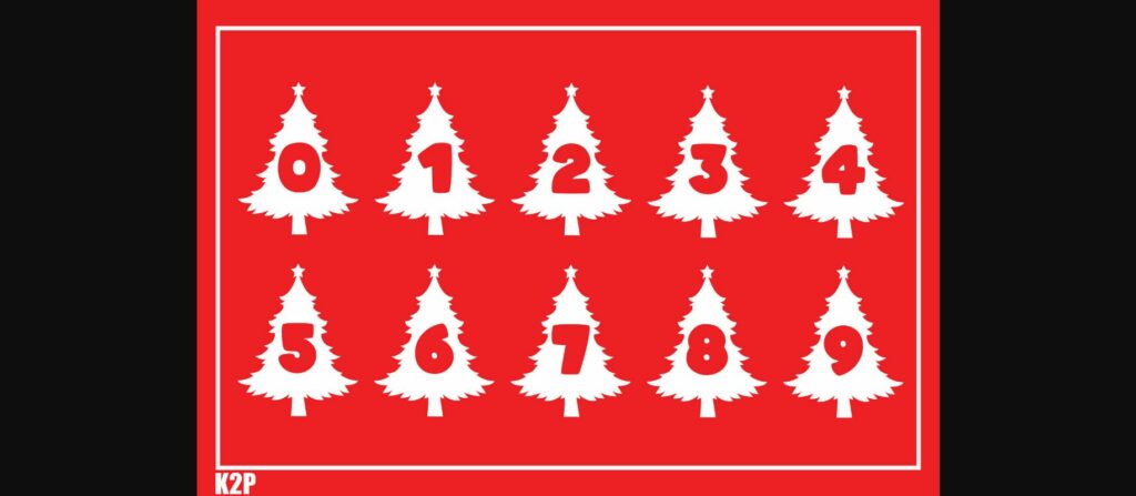 Christmas Tree Font Poster 5