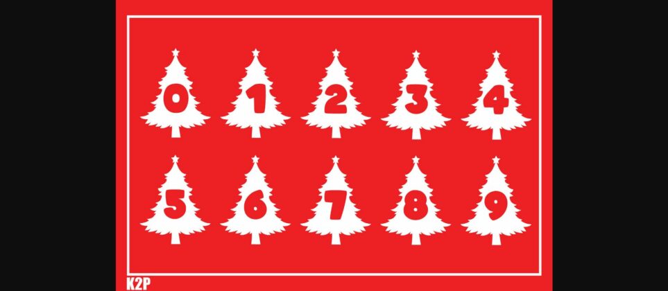 Christmas Tree Font Poster 5