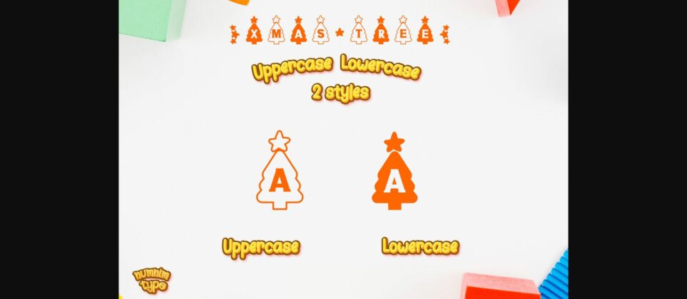 Christmas Tree Font Poster 8