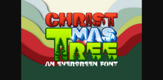 Christmas Tree Font Poster 1