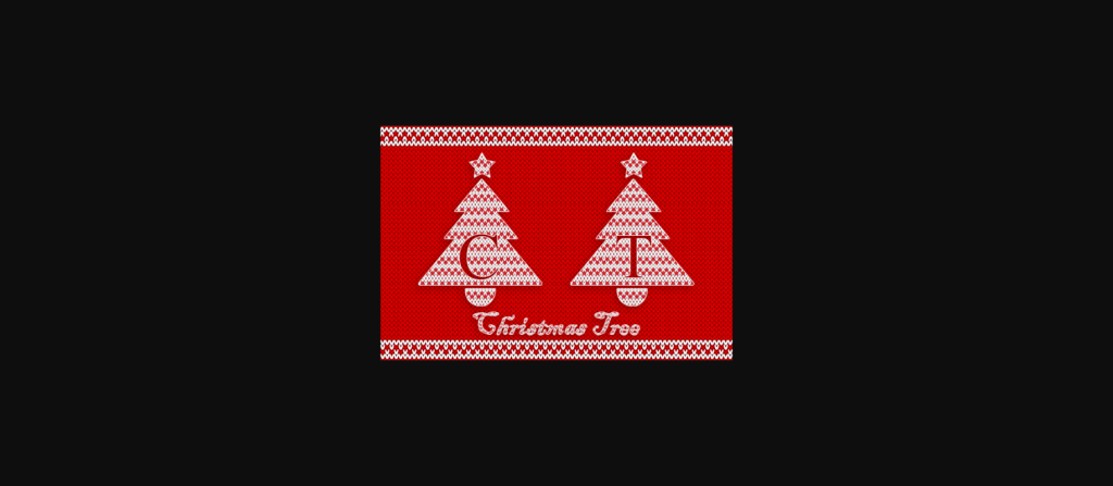 Christmas Tree Font Poster 3