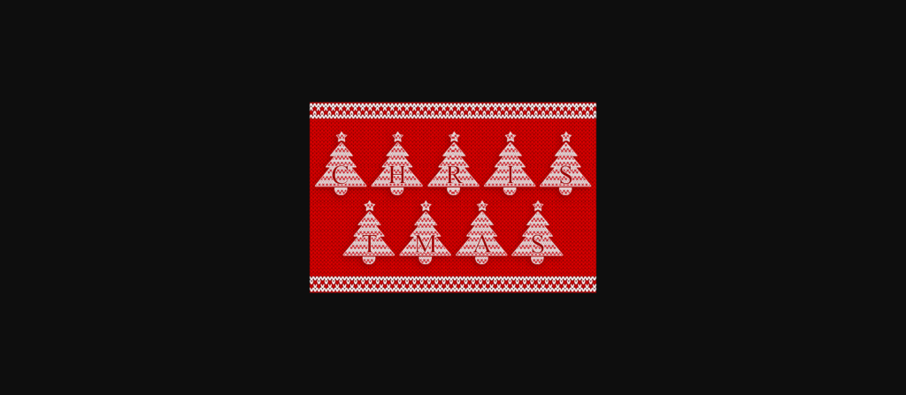 Christmas Tree Font Poster 4