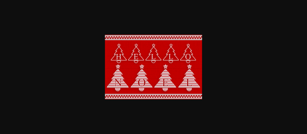 Christmas Tree Font Poster 6