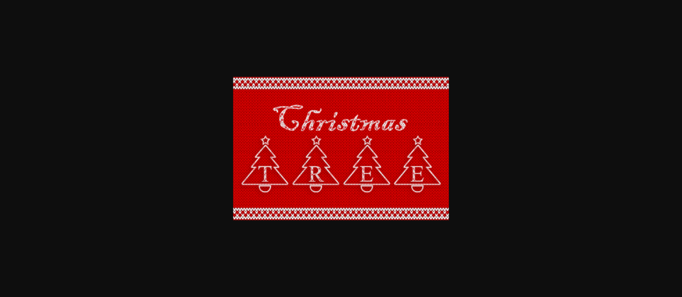 Christmas Tree Font Poster 8
