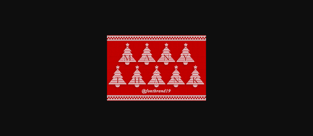 Christmas Tree Font Poster 10