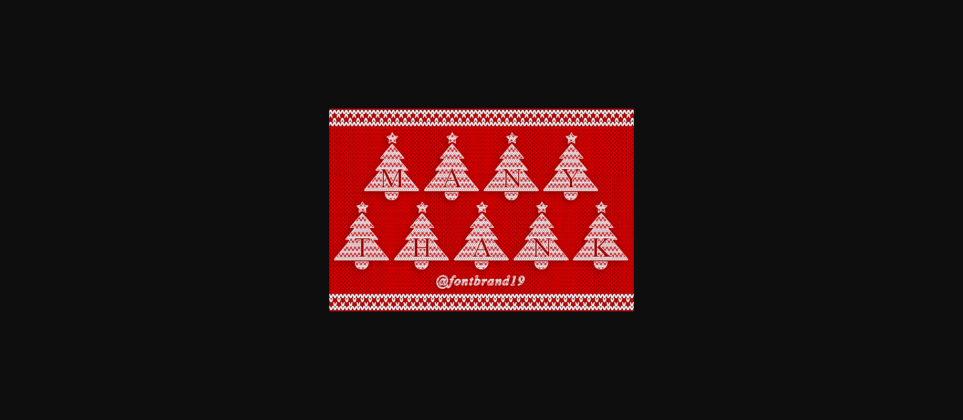 Christmas Tree Font Poster 10