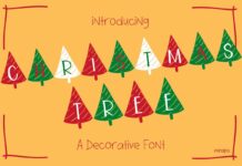 Christmas Tree Font Poster 1