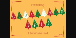 Christmas Tree Font Poster 1