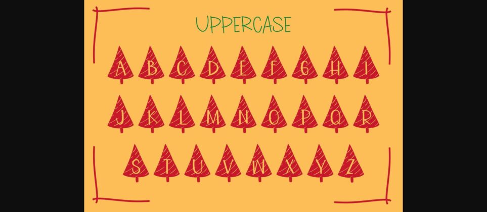 Christmas Tree Font Poster 5