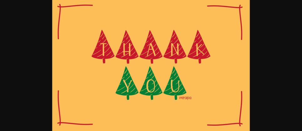 Christmas Tree Font Poster 8