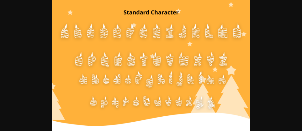 Christmas Tree Font Poster 6