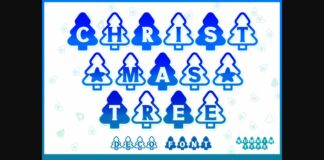 Christmas Tree Font Poster 1