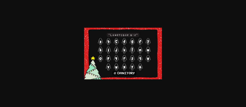 Christmas Tree Font Poster 7