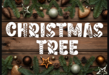 Christmas Tree Font Poster 1