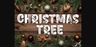 Christmas Tree Font Poster 1