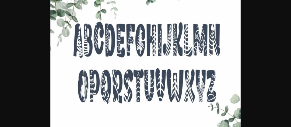 Christmas Tree Font Poster 4