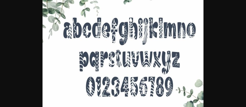 Christmas Tree Font Poster 5