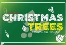 Christmas Trees Font Poster 1