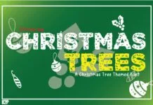 Christmas Trees Font Christmas Trees Font Poster 1