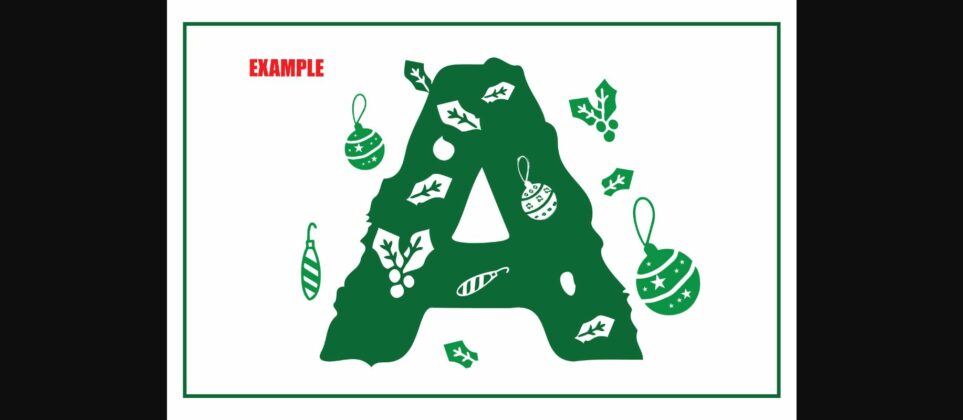 Christmas Trees Font Poster 7