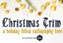 Christmas Trim Font Christmas Trim Font Poster 1