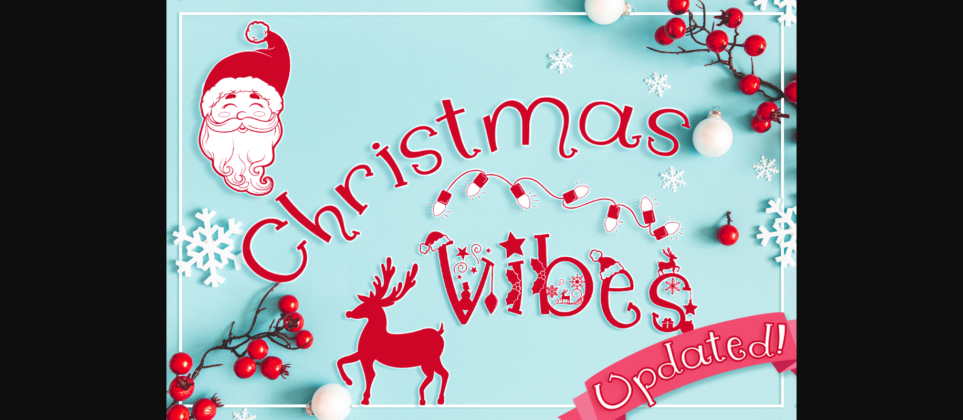 Christmas Vibes Font Poster 3