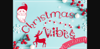 Christmas Vibes Font Poster 1