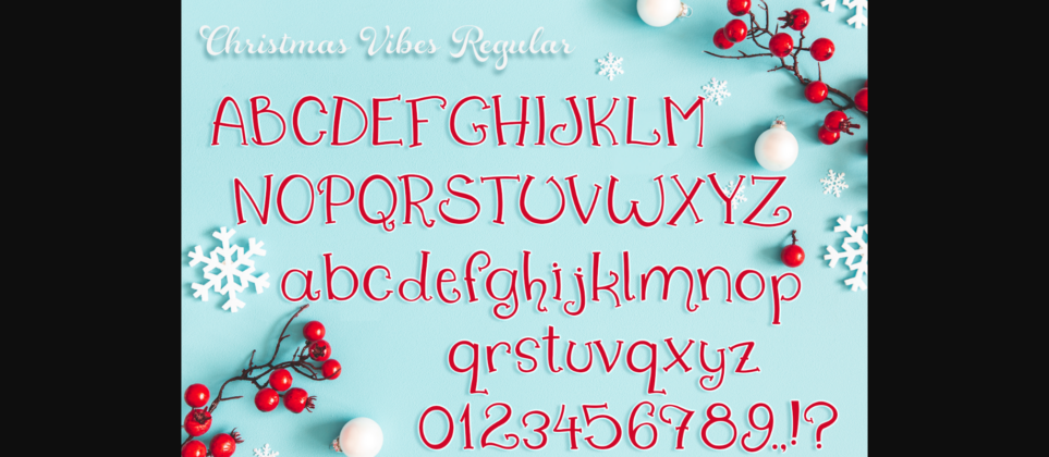 Christmas Vibes Font Poster 4