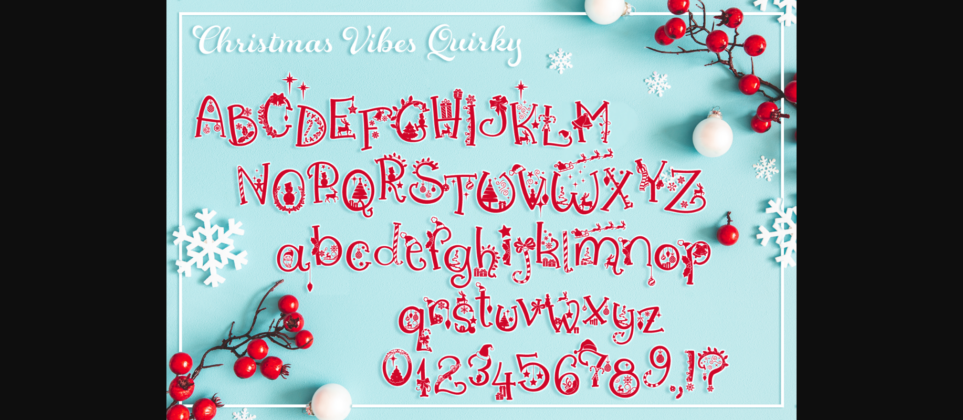 Christmas Vibes Font Poster 8