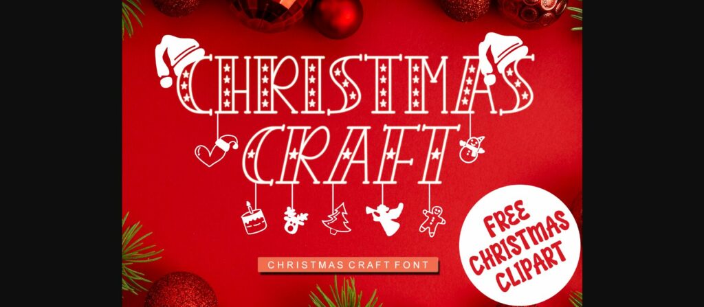 Christmas Craft Font Poster 3