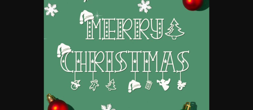 Christmas Craft Font Poster 4