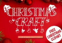 Christmas Craft Font Poster 1