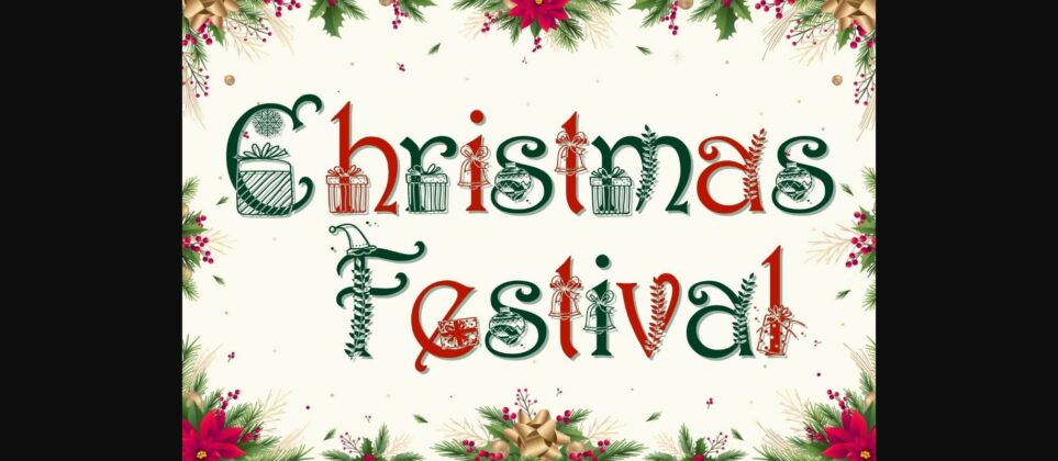 Christmas Festival Font Poster 3