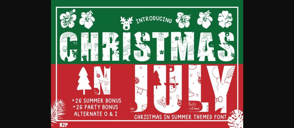 Christmas in July! Font Poster 3