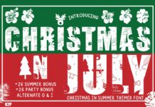 Christmas in July! Font Poster 1