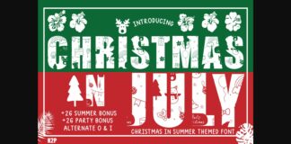 Christmas in July! Font Poster 1