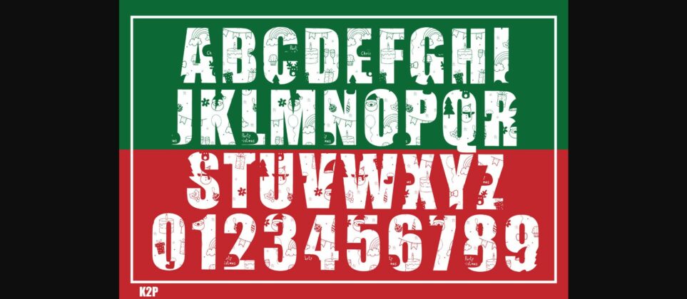 Christmas in July! Font Poster 4