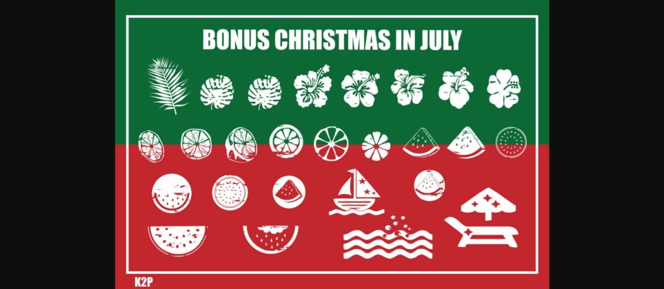 Christmas in July! Font Poster 9