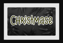 Christmase Font Poster 1