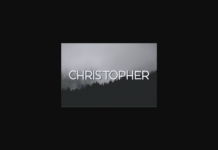 Christopher Font Poster 1