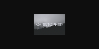 Christopher Font Poster 1