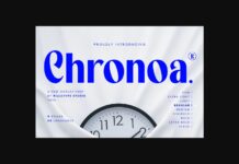 Chronoa Font Poster 1